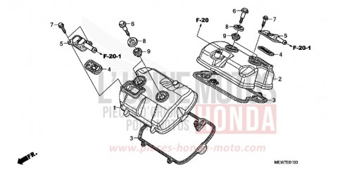 COUVERCLE DE CULASSE NT700V7 de 2007